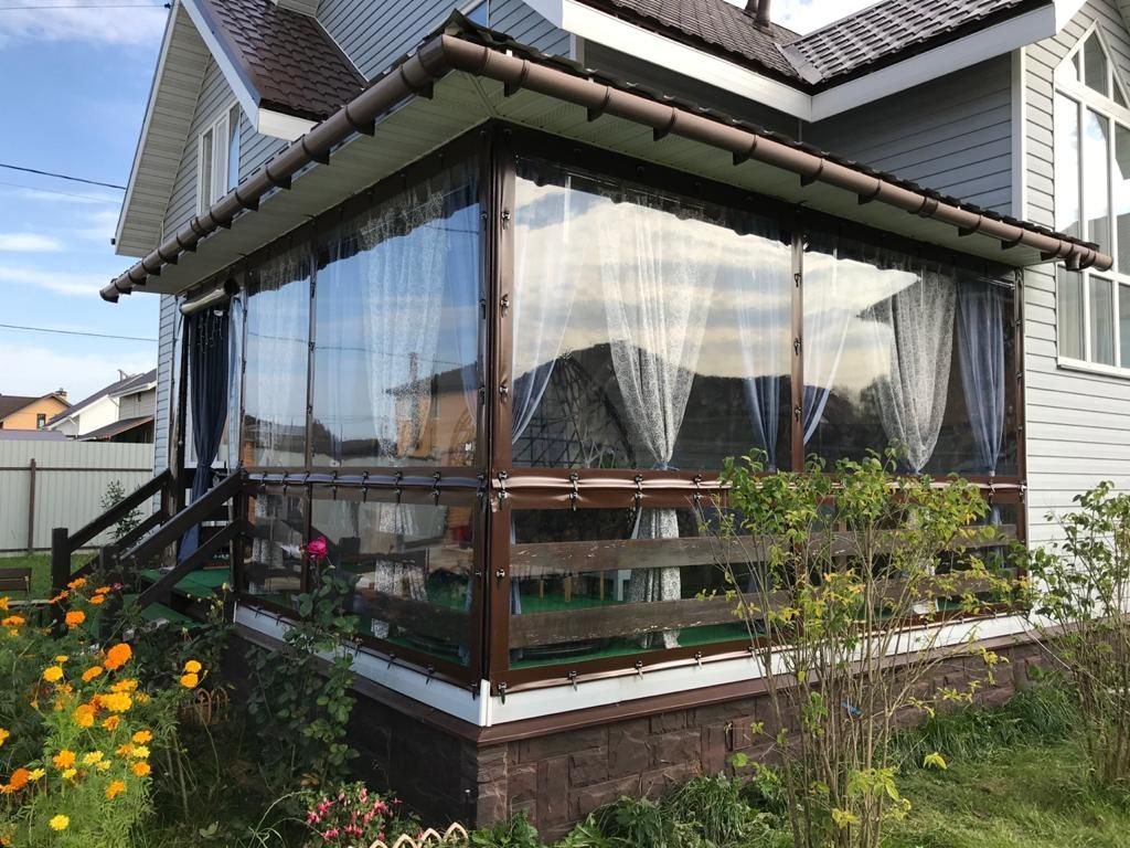 Мягкие окна для террасы частного дома в городе Шебекино